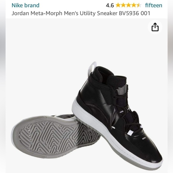 Jordan Jumpman Meta-Morph Utility Sneakers Men 11.5 Black White Retro BV5936-001 main image 10